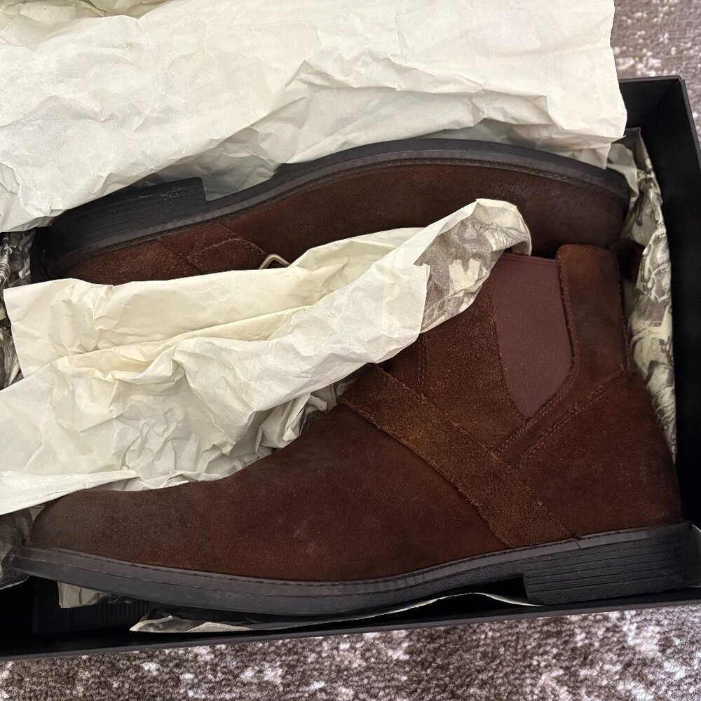 Johnston & Murphy Men's Brown Suede xc4 Watts Boots Size 11.5